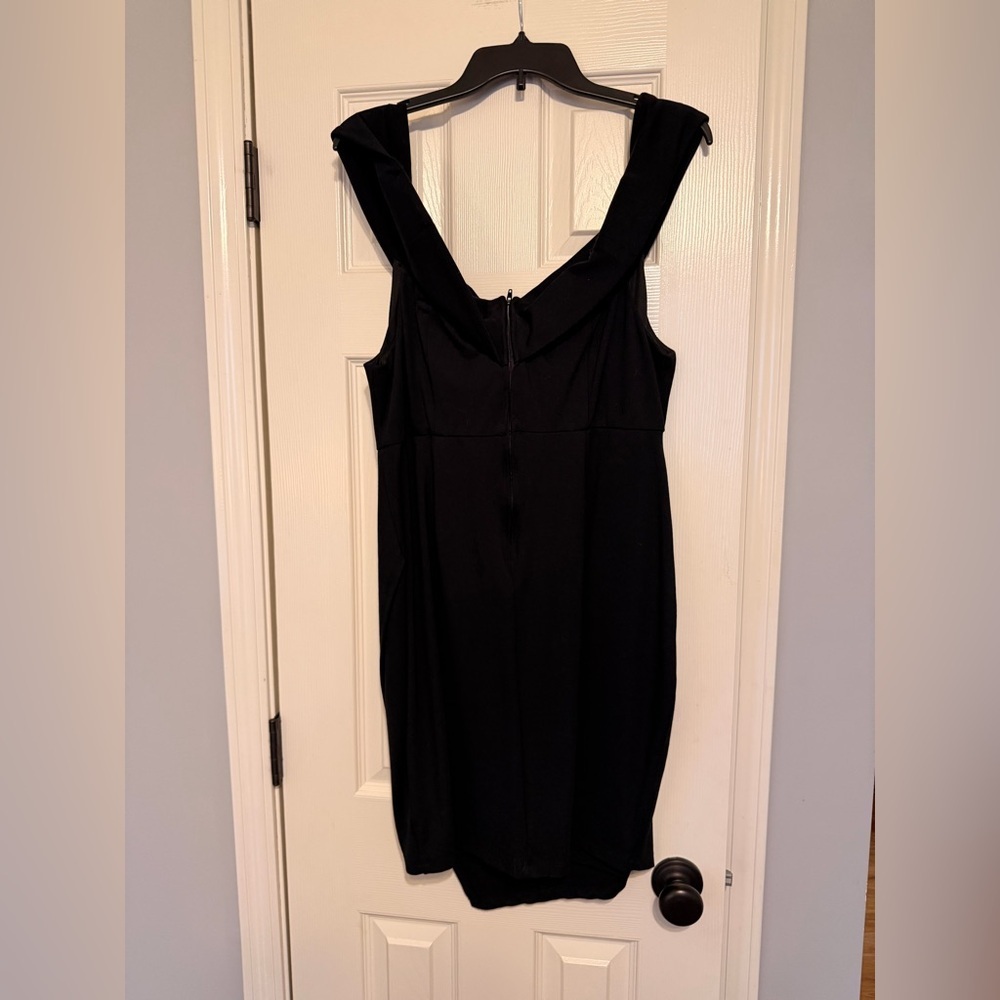 Torrid Off the Shoulder Black Dress - Picture 2 of 5